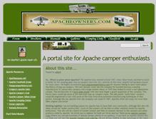 Tablet Screenshot of apacheowners.com